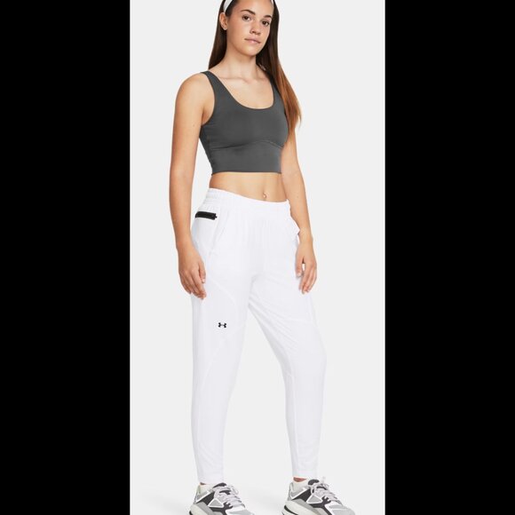 NWT Under Armour Women's Unstoppable Hybrid Pants, White, M - Picture 1 of 6